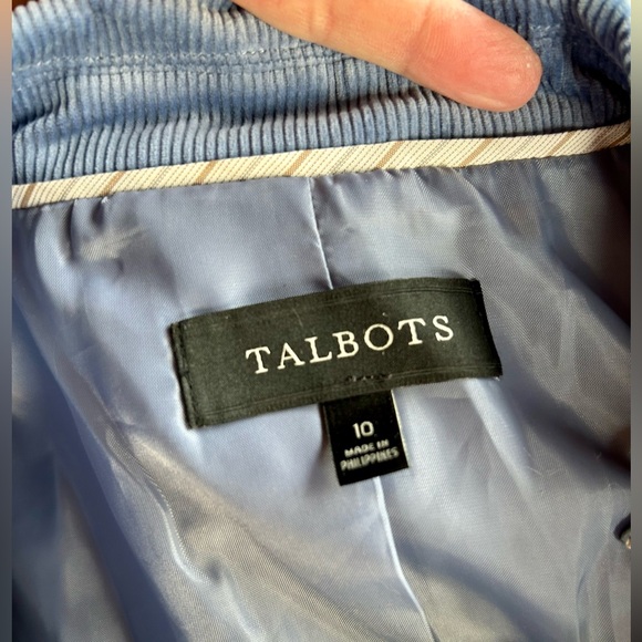 Talbots Double Breasted Corduroy Blazer Fully Lined size 10 NWT - Picture 8 of 13